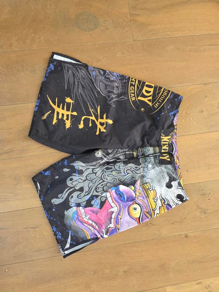 Windy kickbox broek met drakenprint - maat L, Sport en Fitness, Vechtsporten en Zelfverdediging, Gebruikt, Overige, Vechtsportkleding