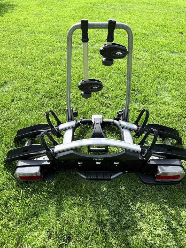 Thule EuroWay G2 921 fietsendrager, Auto diversen, Ophalen, 2 fietsen, Gebruikt, Trekhaakdrager