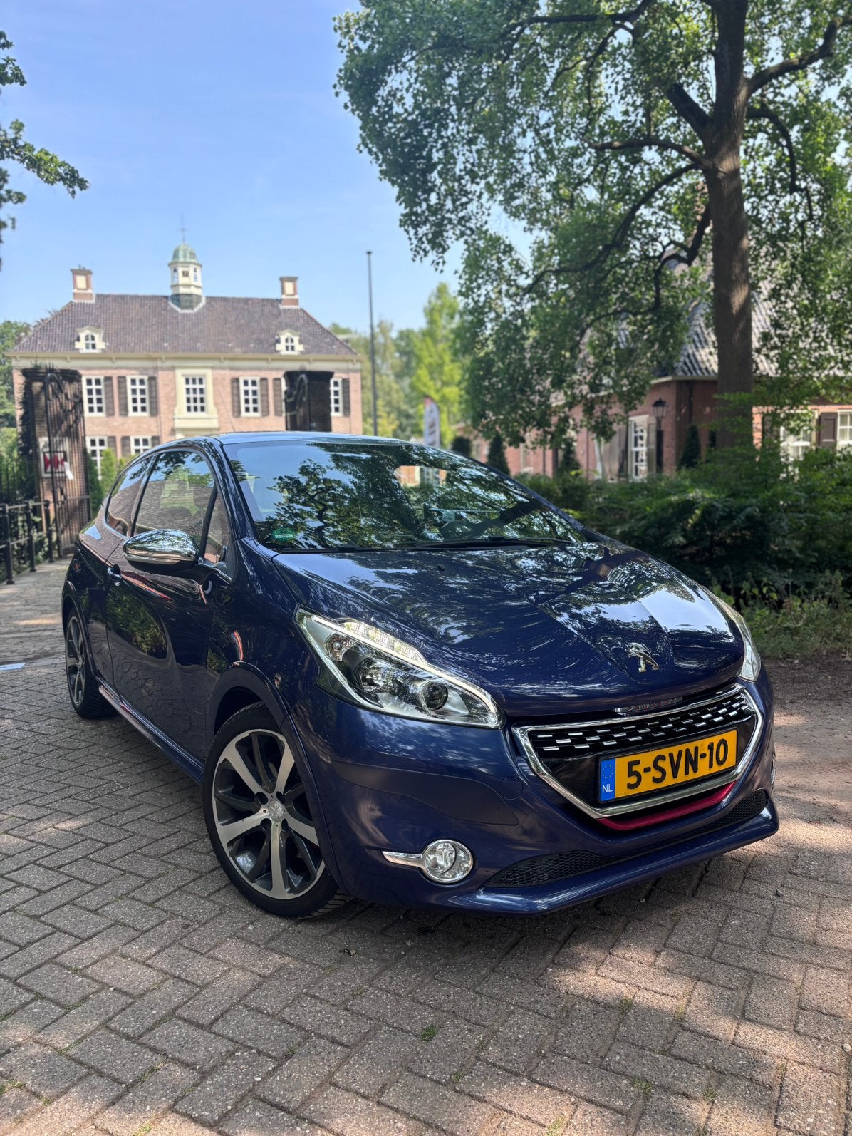 Peugeot 208 1.6 GTI 147KW 3-D 2013 Blauw, Auto's, Voorwielaandrijving, Blauw, 49 €/maand, Origineel Nederlands