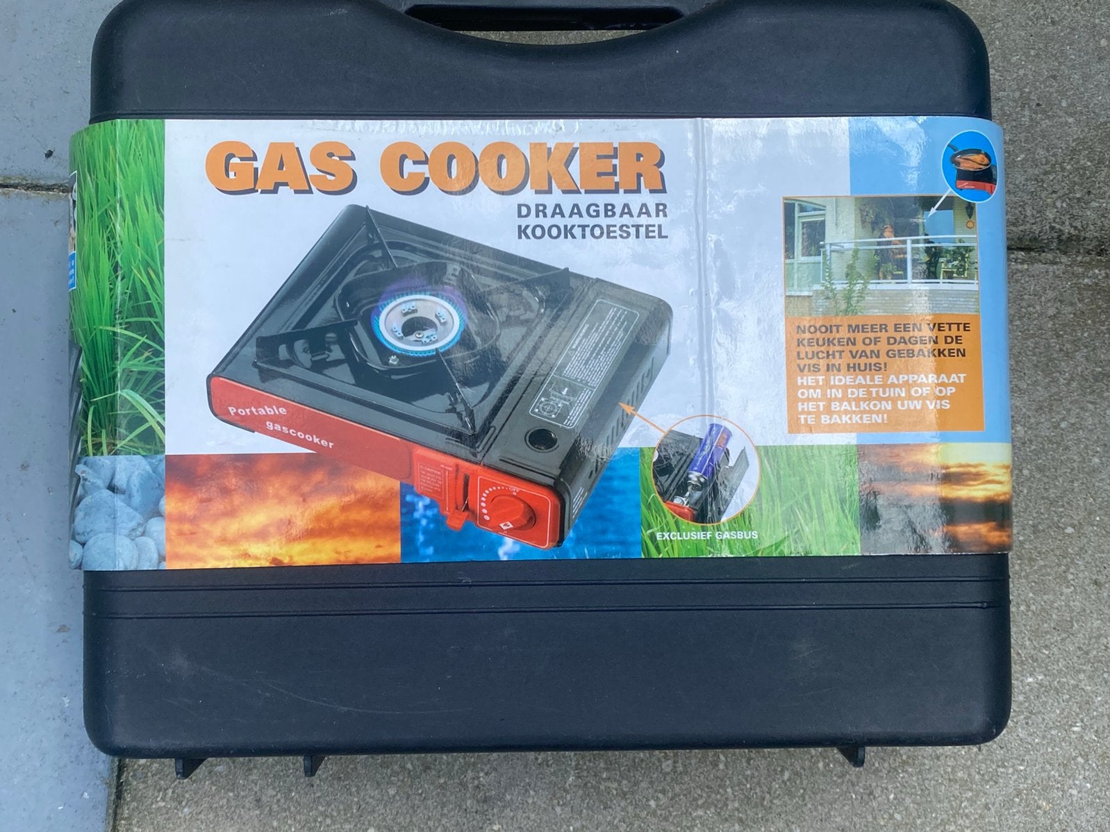 Draagbaar gaskooktoestel - Ideaal voor buiten koken, Ophalen, Nieuw
