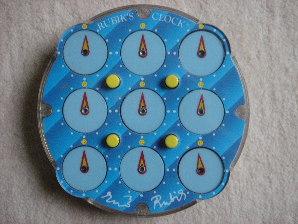 LEUK: Rubik's Clock Puzzle - Vintage/Retro, Ophalen of Verzenden, Minder dan 500 stukjes, Gebruikt, Rubik's of 3D-puzzel