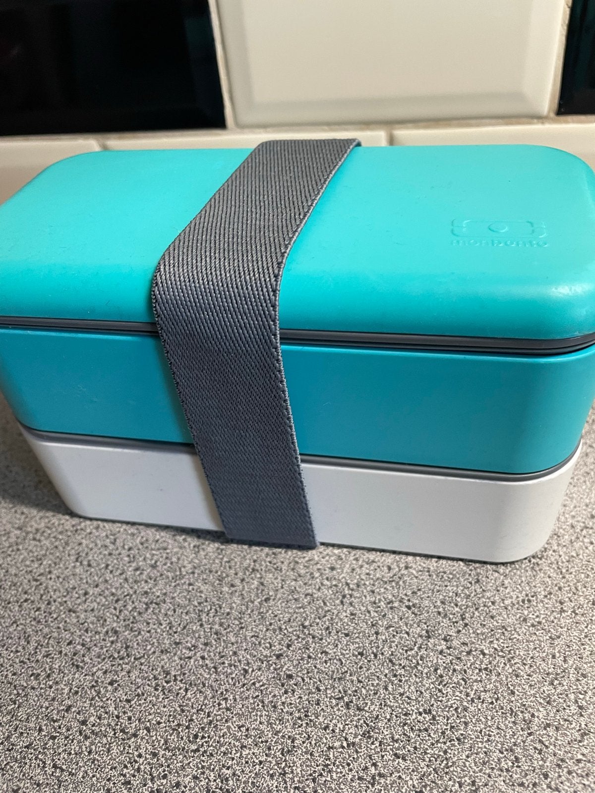 Monbento lunchbox broodtrommel, Kunststof, Ophalen of Verzenden, Broodtrommel, Gebruikt