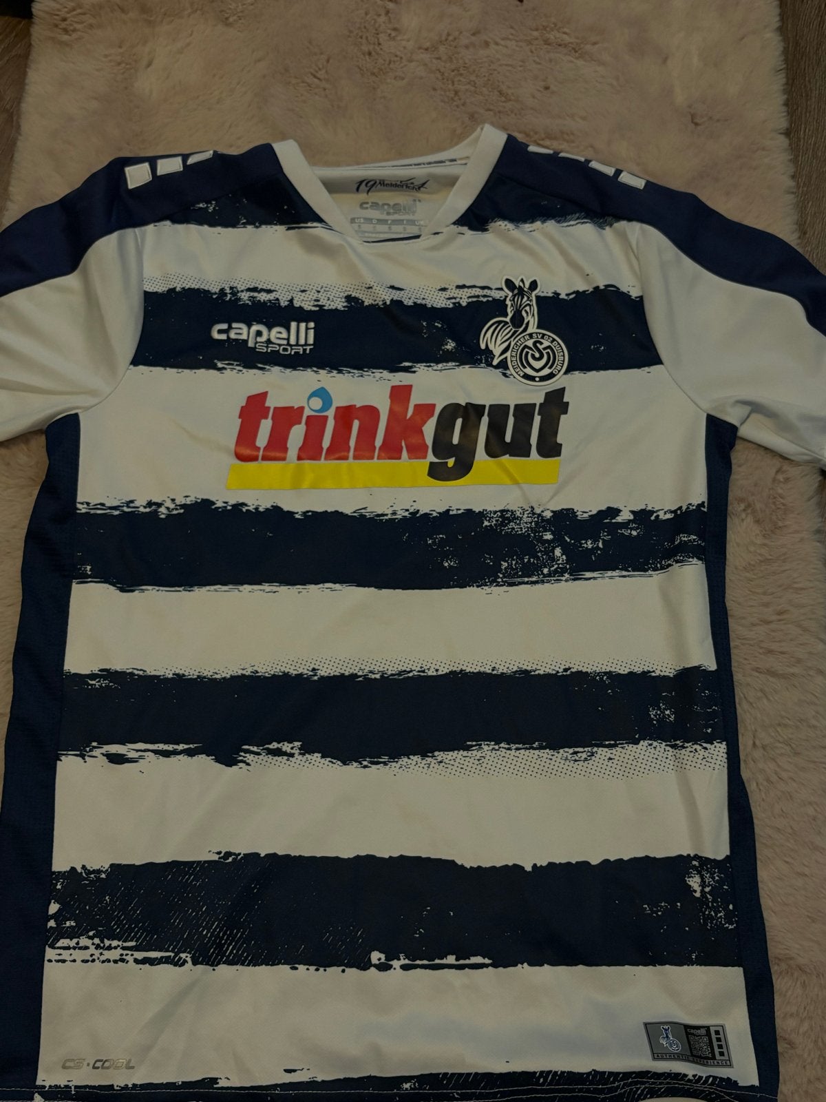 MSV Duisburg Thuisshirt 2022/2023 Maat S, Blauw, Ophalen of Verzenden, Zo goed als nieuw, Voetbal