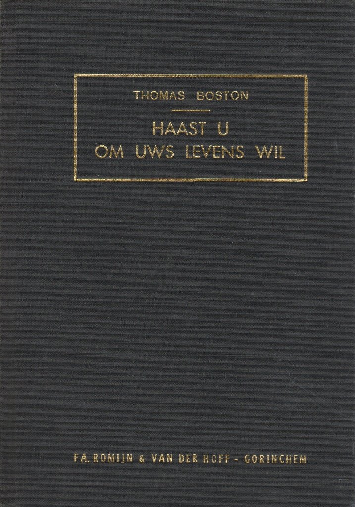 THOMAS BOSTON - HAAST U OM UWS LEVENS WIL, Boeken, Ophalen of Verzenden, Gelezen
