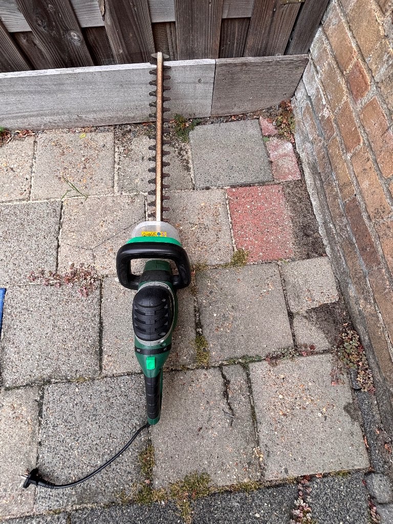 Elektrische heggenschaar, Tuin en Terras, Heggenscharen, Ophalen, Gebruikt, Elektrisch, Overige merken