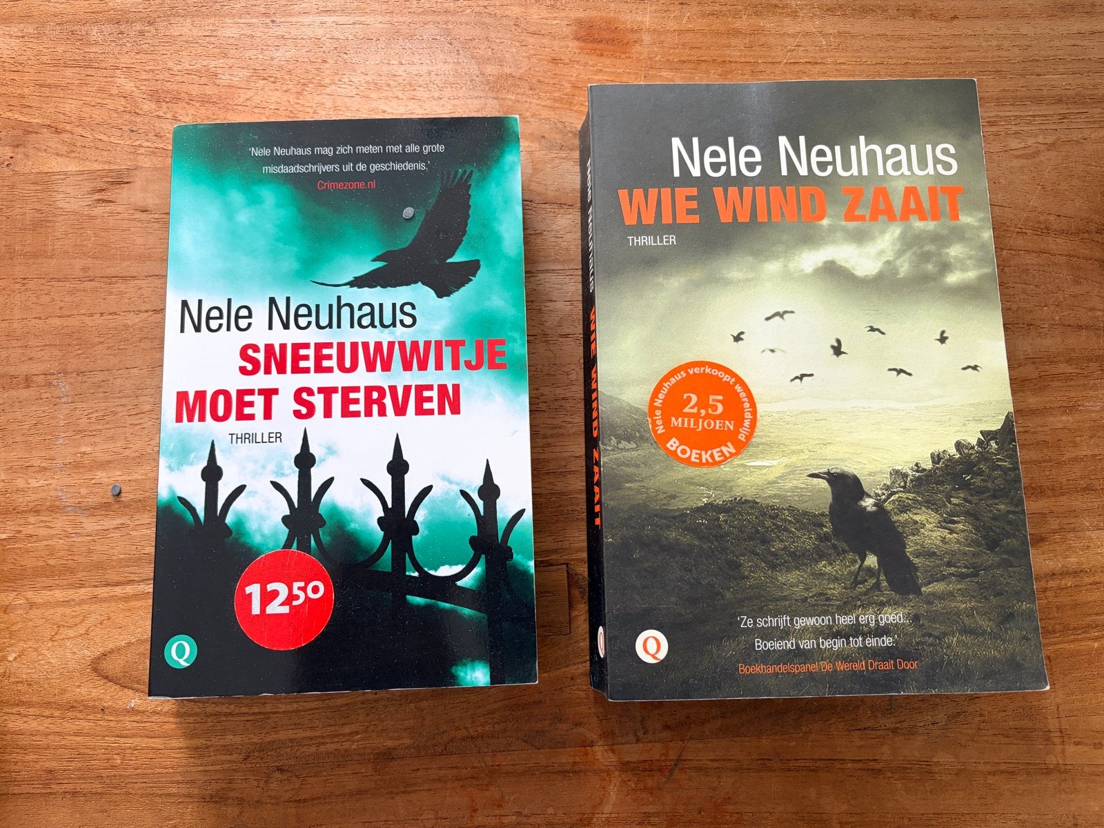 Nele Neuhaus Thriller Boeken: Sneeuwwitje Moet Sterven & Wie, Ophalen of Verzenden, Gelezen, Europa overig