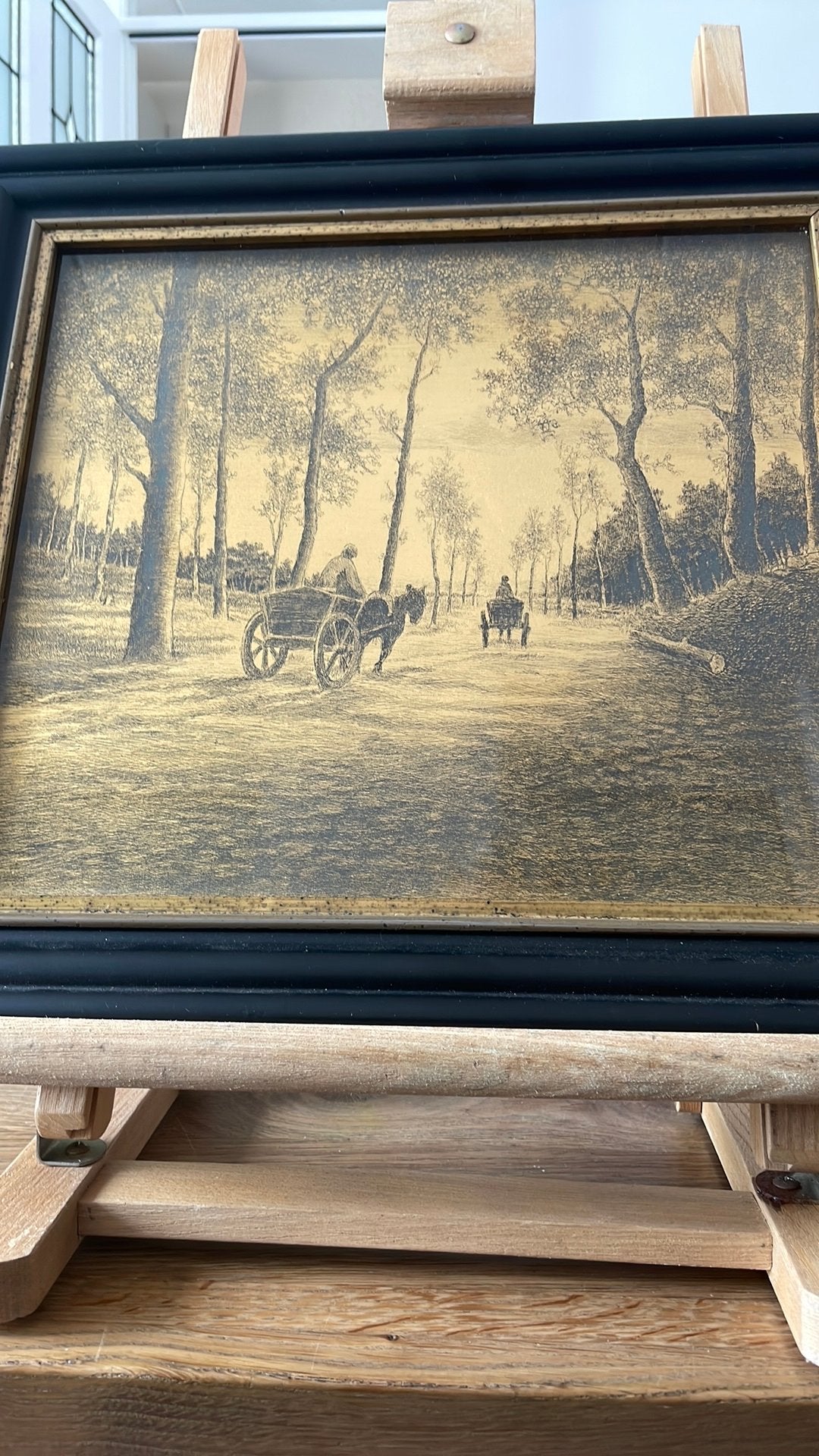 Prachtige  koper gravure -ets, Ophalen