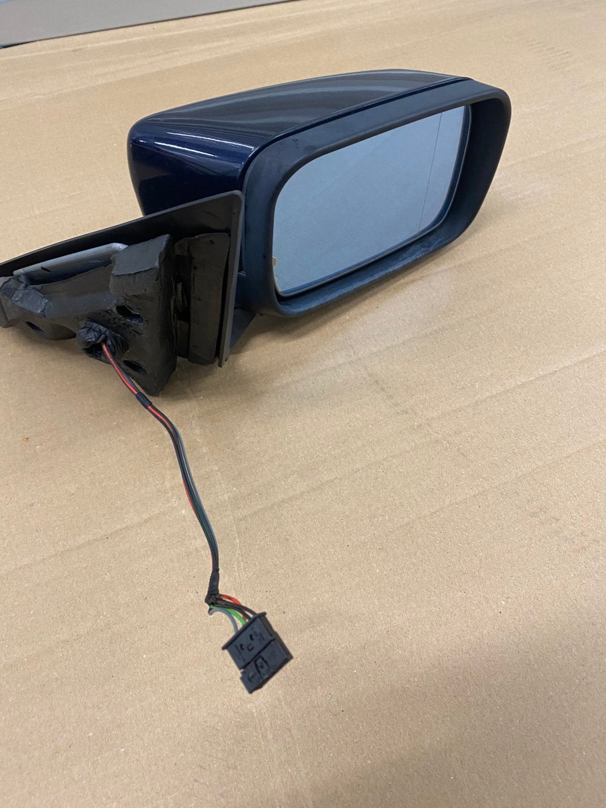 Compleet OEM Spiegel RV e46 touring orient blauw metalic, Auto-onderdelen, Spiegels, Ophalen, Gebruikt, BMW