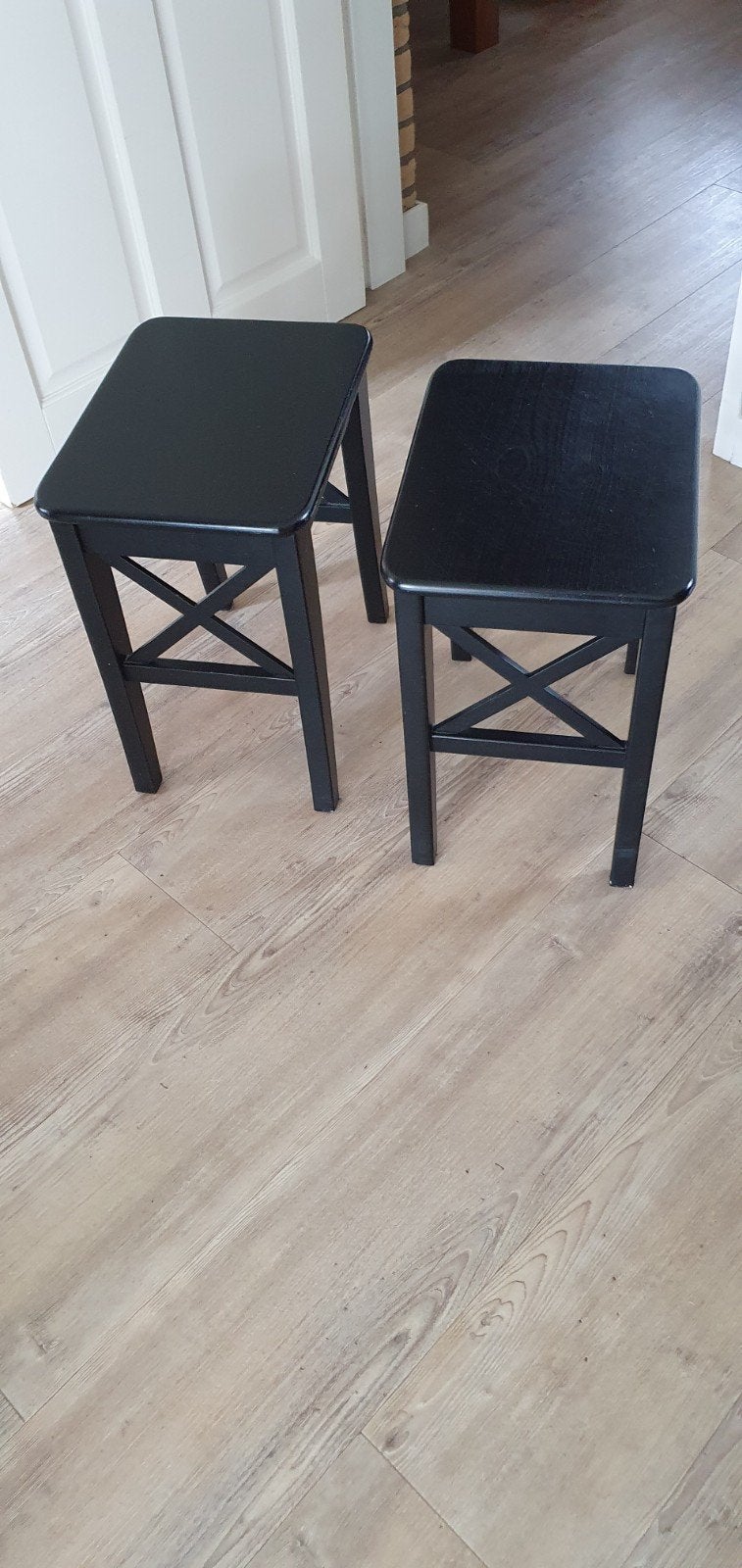 Ikea krukjes zwart hout, Huis en Inrichting, Krukjes, Ophalen, Hout