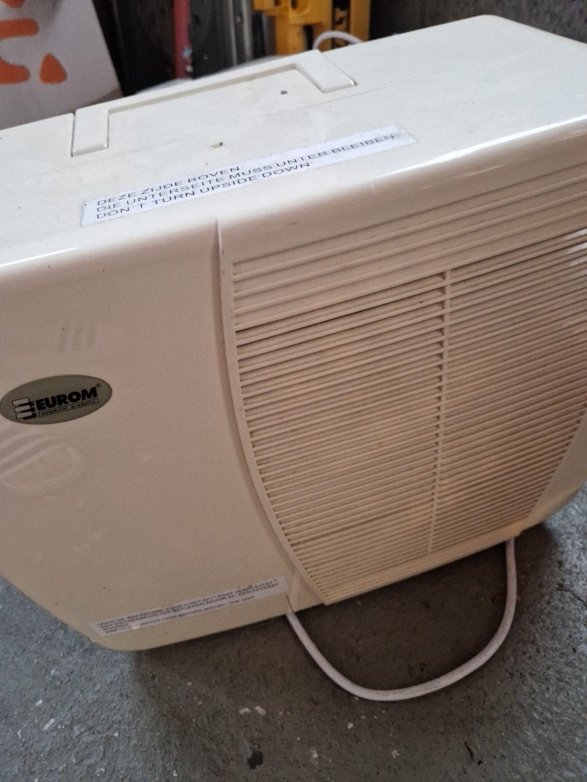 Eurom Split Airco - Defect voor onderdelen, Ophalen, Minder dan 60 m³, 3 snelheden of meer, Niet werkend