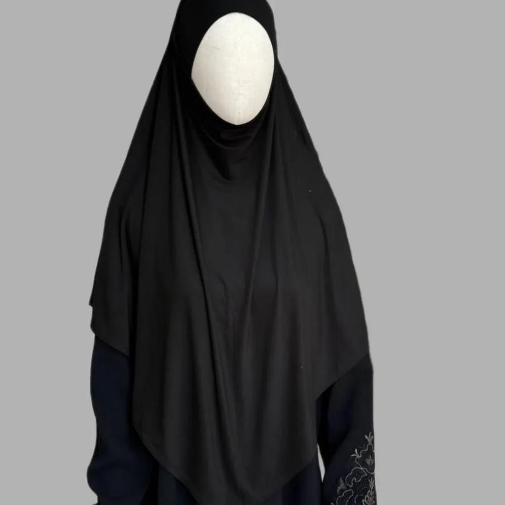 Khimar, khimaar, jilbab, jalaba, hijab, hijaab, sjaal, nikab, Kleding | Dames, Ophalen of Verzenden, Nieuw, Zwart, Boven de knie