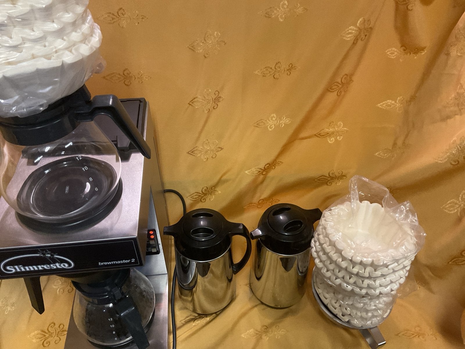 Slimresto Brewmaster 2 Koffiezetapparaat met Thermoskannen, Witgoed en Apparatuur, Ophalen, Gebruikt, 10 kopjes of meer, Koffiemachine