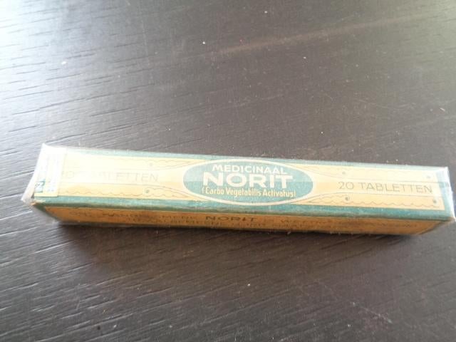 Oud pakje Norit (gevuld in complete verpakking)., Verzamelen, Ophalen of Verzenden, Verpakking