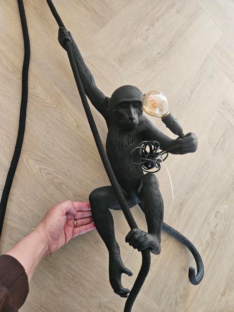 Seletti Monkey Ceiling Outdoor hanglamp zwart
, origineel, Ophalen, Zo goed als nieuw
