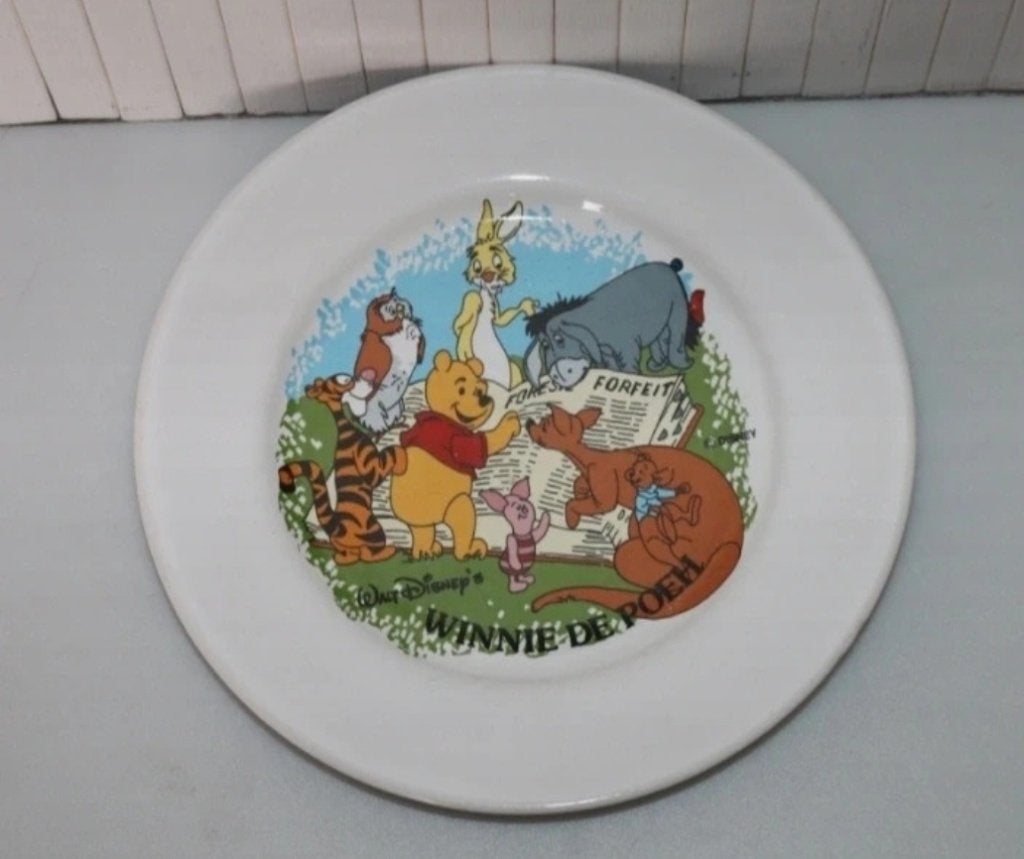 Winnie de Poeh the Pooh ter Steege bord kerst Christmas, Ophalen of Verzenden, Winnie de Poeh of vrienden, Zo goed als nieuw, Servies