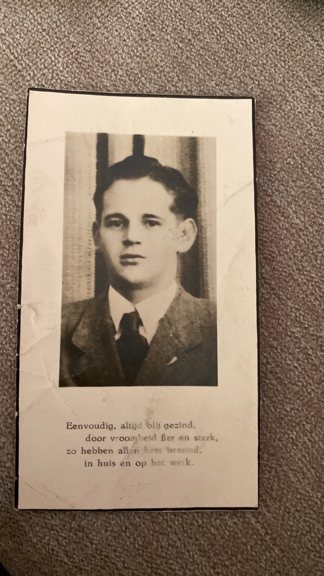 Theo Maas 1925 Someren 1949, Ophalen of Verzenden