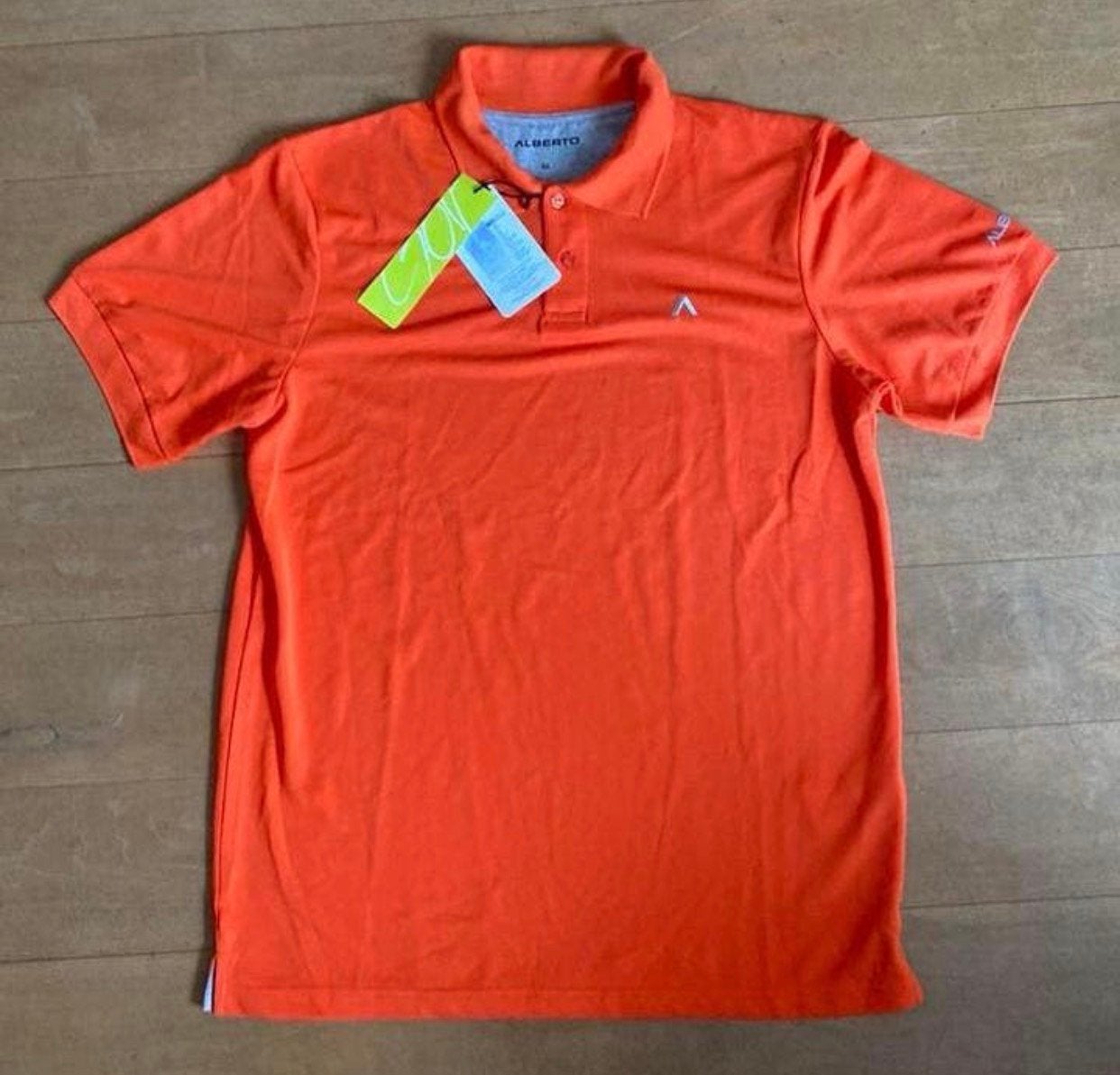 NIEUWE ALBERTO GOLF POLO / MEDIUM. ( ORANJE ), Ophalen, Nieuw, Maat 48/50 (M), Oranje