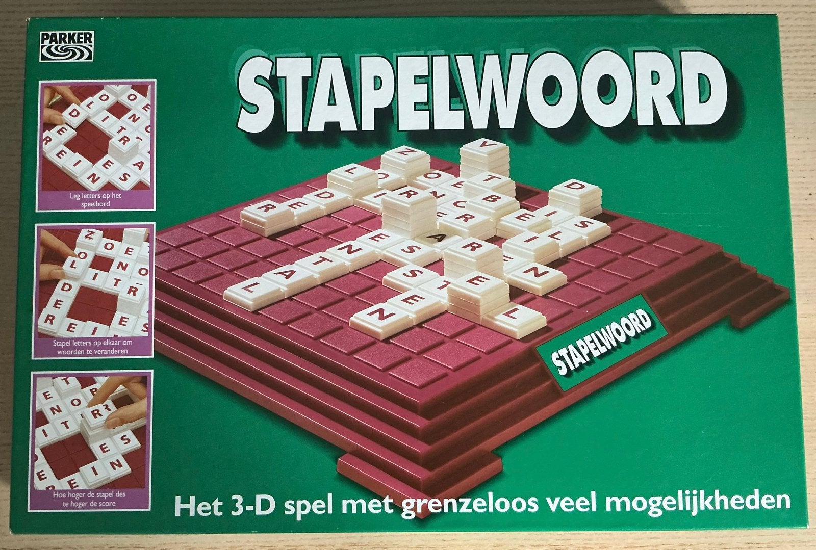 Stapelwoord - Het 3-D spel met grenzeloos veel mogelijkheden, Hobby en Vrije tijd, Drie of vier spelers, Ophalen, Zo goed als nieuw