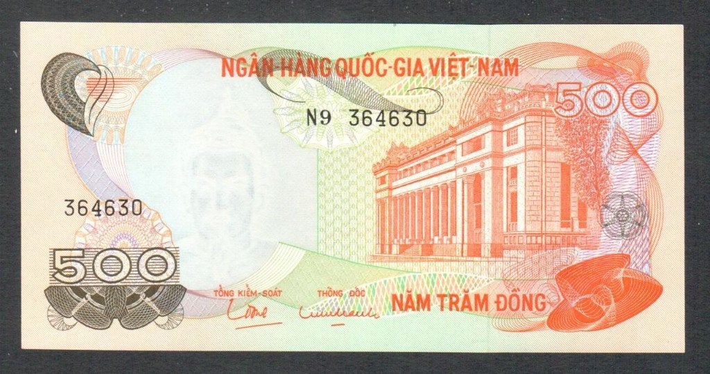 Bankbiljet - Zuid Vietnam 500 Dong 1970 UNC., Ophalen of Verzenden, Zuidoost-Azië, Los biljet