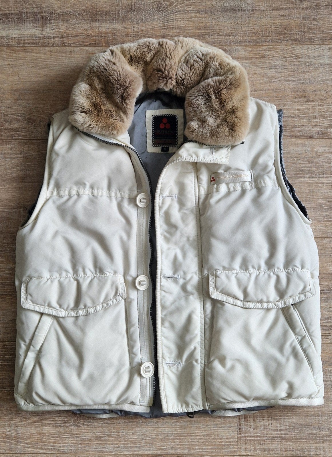 Peuterey bodywarmer M, Kleding | Dames, Bodywarmers, Gedragen, Maat 38/40 (M), Beige, Ophalen of Verzenden