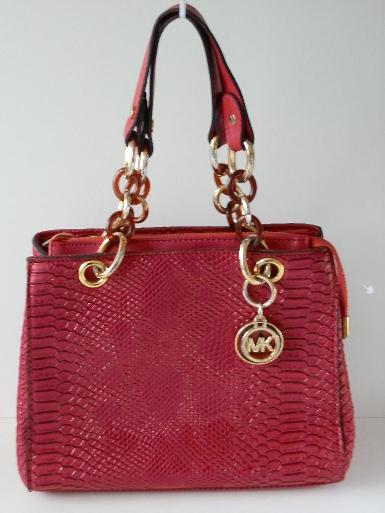 Michael Kors damestas. Python., Ophalen of Verzenden, Zo goed als nieuw, Rood, Overige typen