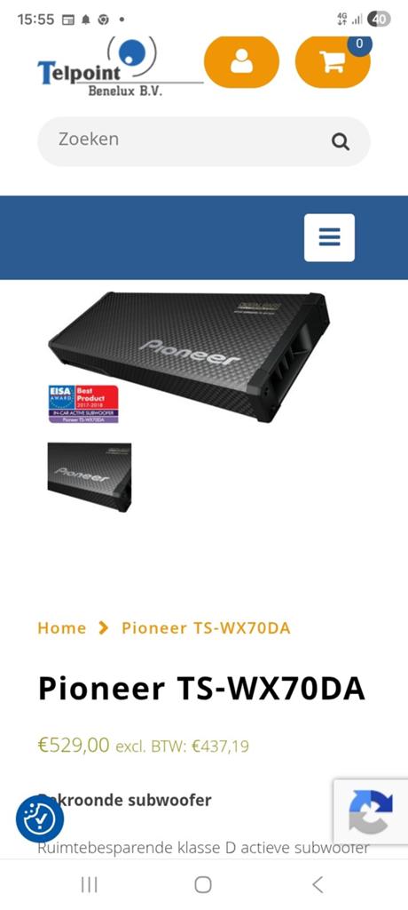 Pioneer versterker met ingebouwde boxen, Ophalen of Verzenden