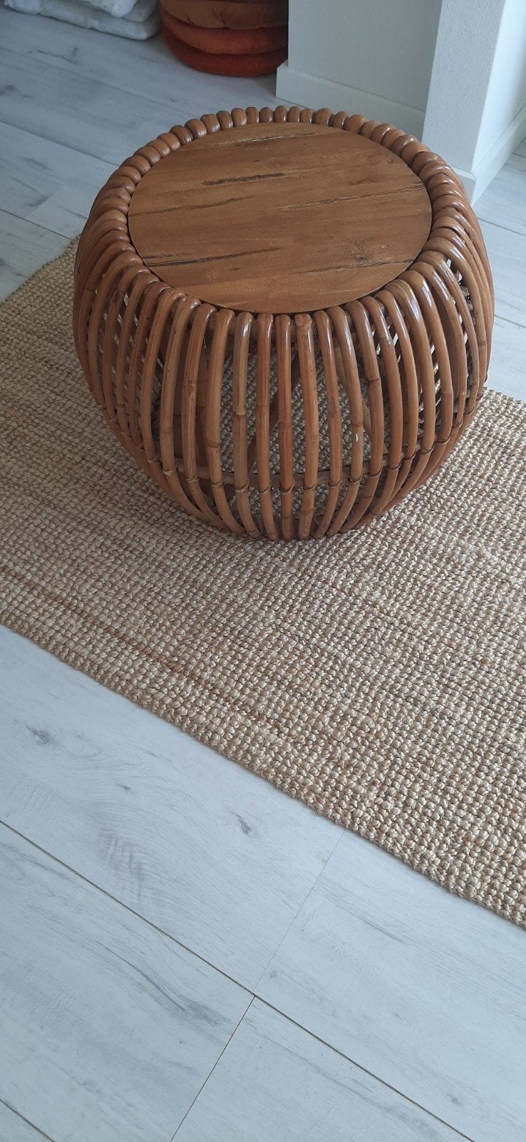 Rotan salontafel / bijzettafel, Ophalen