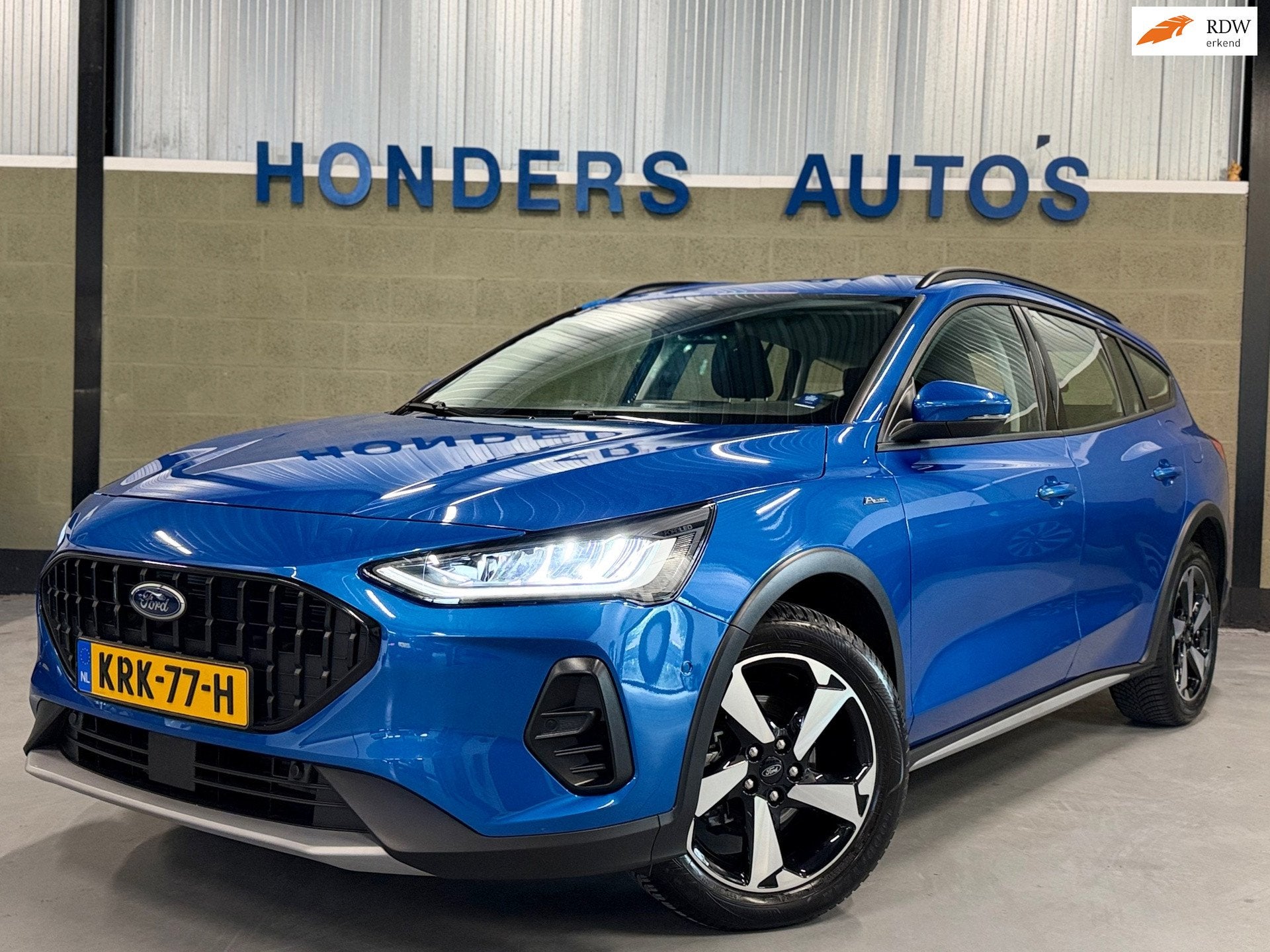 Ford Focus Wagon 1.0 EcoBoost Hybrid ACTIVE 155 PK | AGR STO, Auto's, Stof, Gebruikt, Blauw, 155 pk