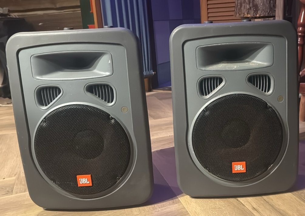 Set van 2 JBL EON10 passieve speakers, Ophalen, Gebruikt, Overige typen, Geschikt voor surround/home cinema