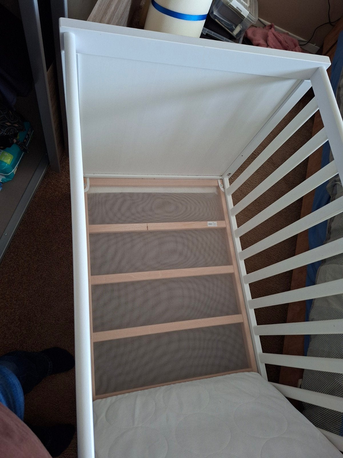 Wit ledikant met matras (IKEA), Ophalen