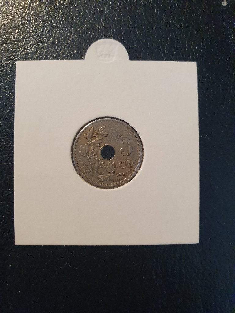 België - 5 Centimes 1924 NL, Verzenden, België, Losse munt
