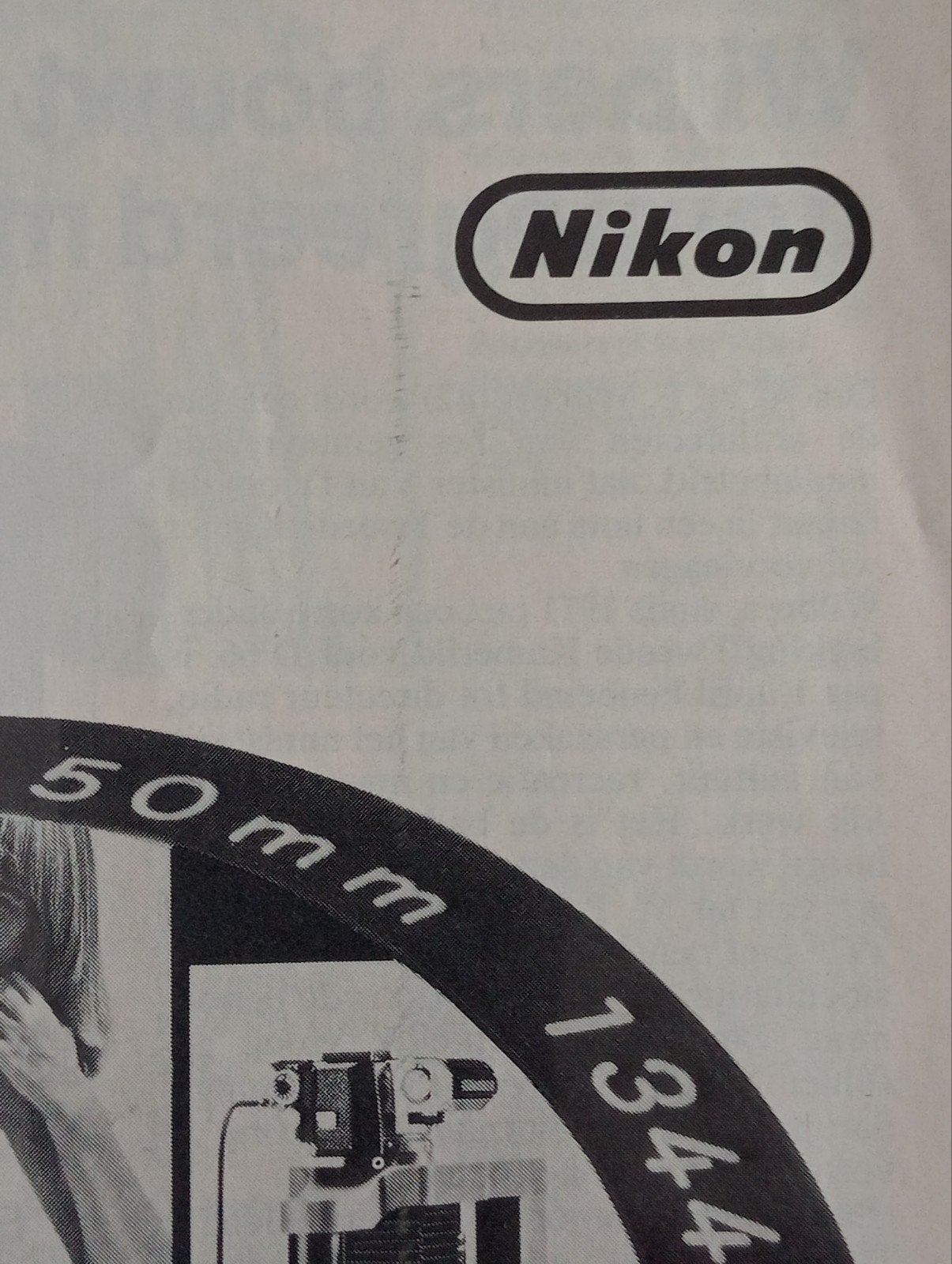 Vintage Nikon advertentie uit tijdschrift begin jaren 70, Ophalen of Verzenden, Gelezen, Overige typen