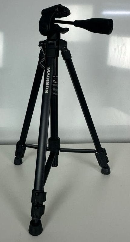 Maginon aluminium camerastatief met 3-weg statiefkop, Ophalen, Overige merken, Maginon, Driepoot