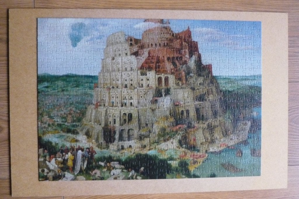 Jumbo Pieter Breughel '' THE TOWER OF BABEL '' +Poster 500st, Ophalen, 500 t/m 1500 stukjes, Gebruikt, Legpuzzel
