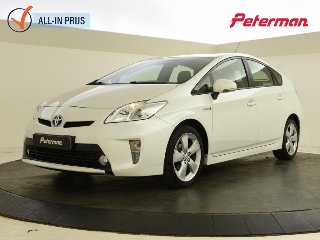 Toyota Prius 1.8 Business | Allseasons | Trekhaak | Head-up, Auto's, Gebruikt, 4 cilinders, Wit, Origineel Nederlands