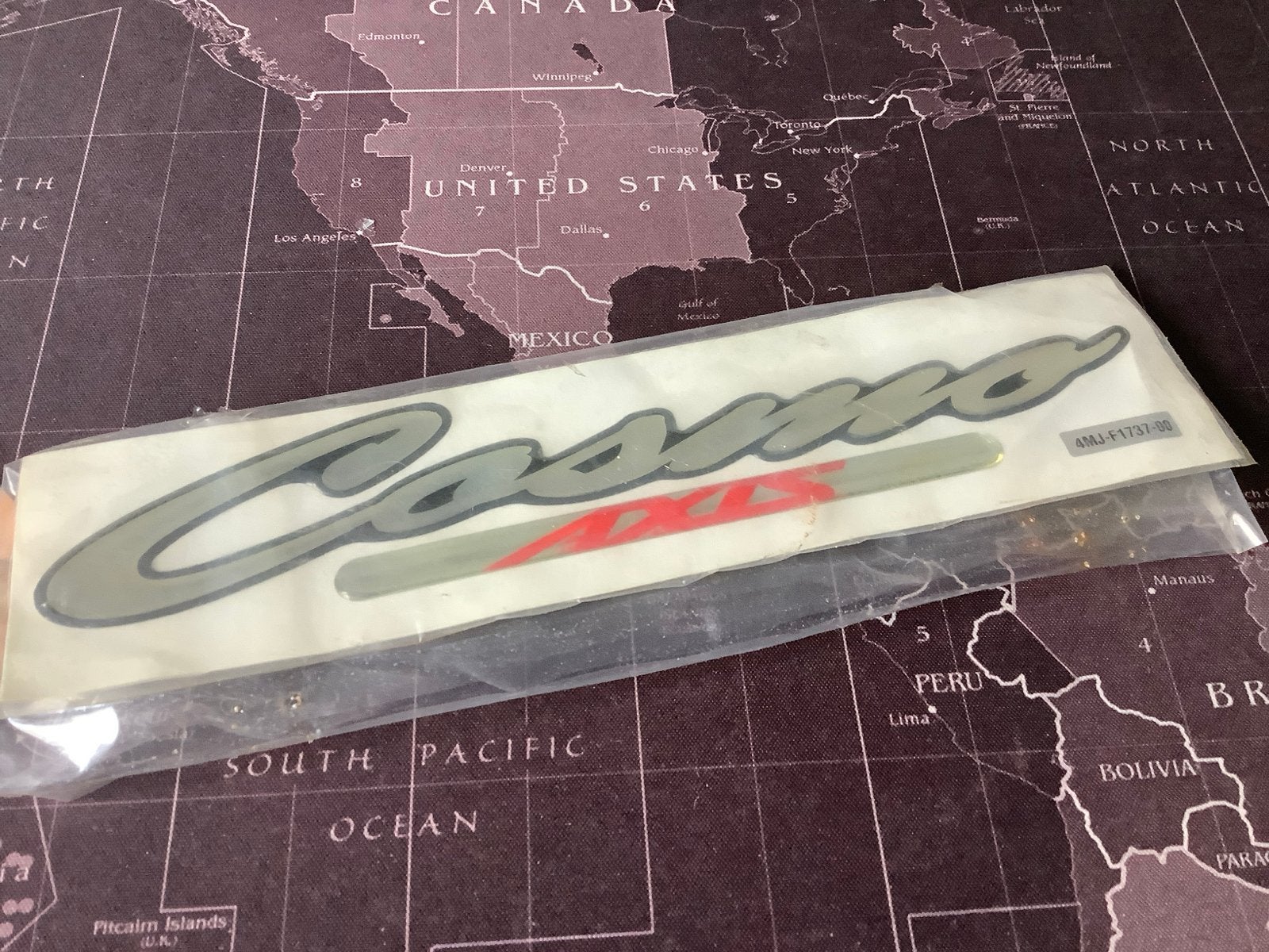 Yamaha YA50R Cosmo Axis Embleem 4MJ-F1737-00. NOS., Verzenden, Nieuw, Yamaha