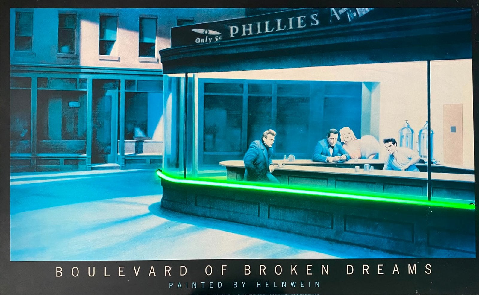 Boulevard of Broken Dreams Neon poster, Ophalen, Foto of Poster