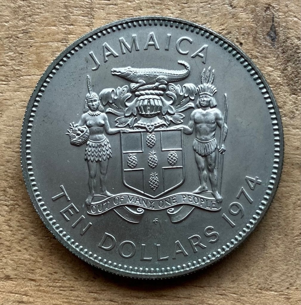 10 dollar 1974 Jamaica, Ophalen, Noord-Amerika, Losse munt