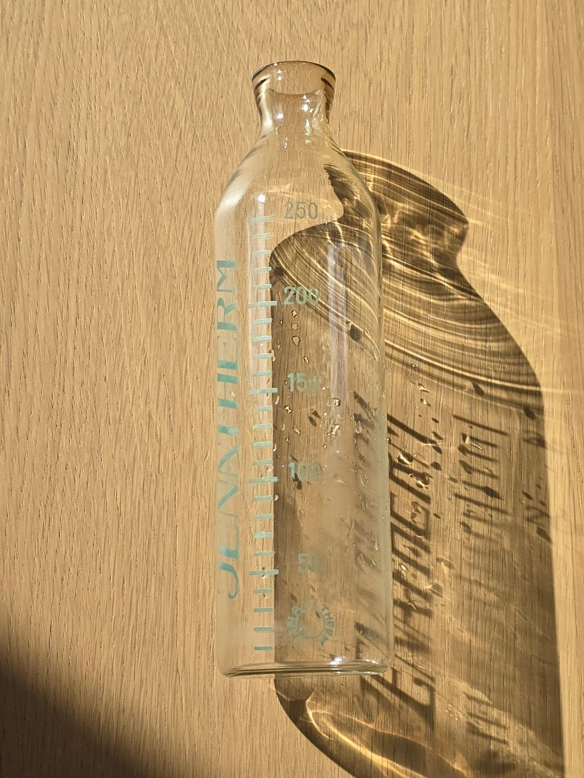 Glazen zuigfles JENATHERM II 10. Jena Therm 1952 €7,50, Ophalen of Verzenden