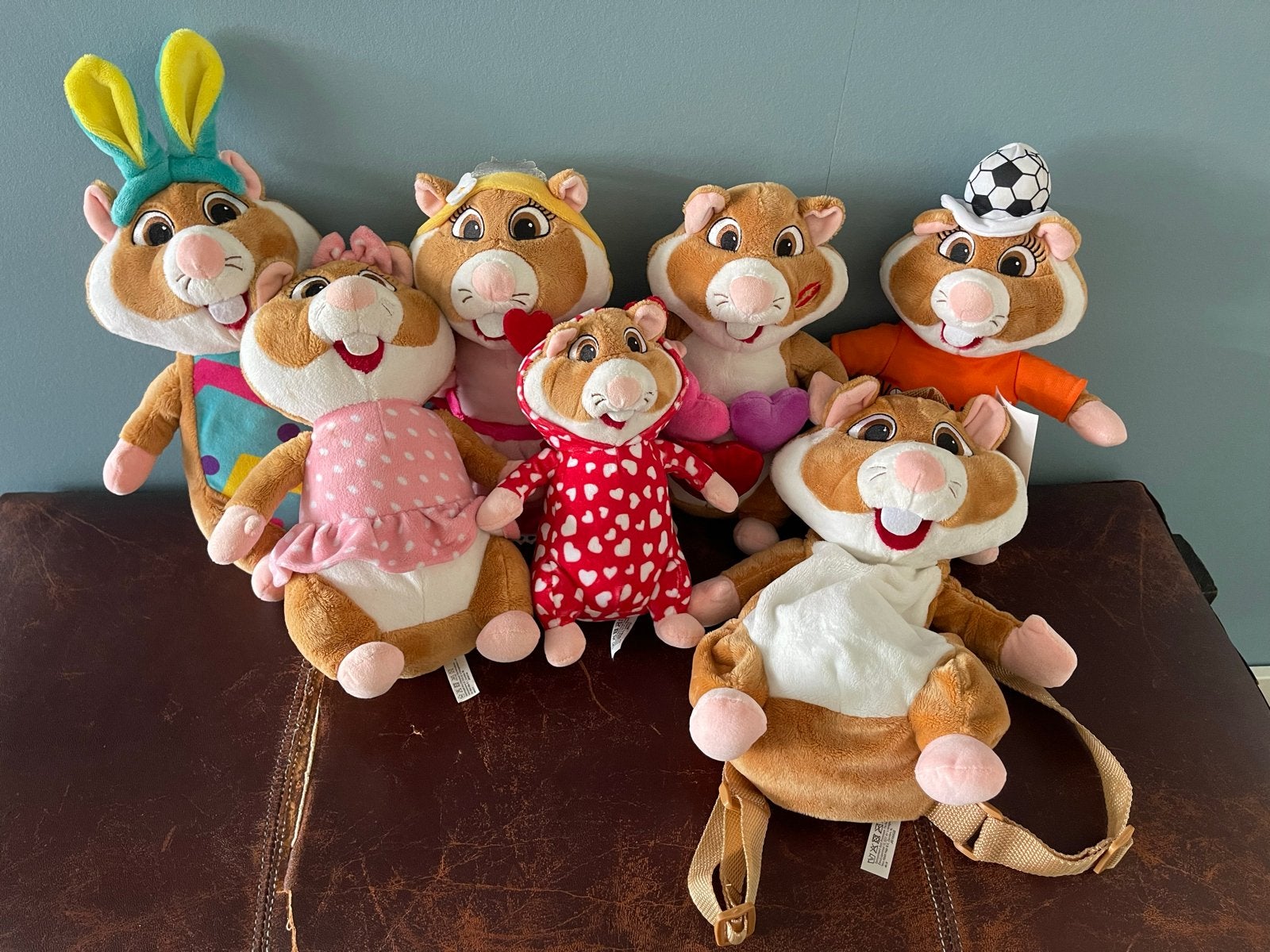 7 AH Hamsters, waarvan 1 rugzak, Albert Heijn, Hamster, Ophalen of Verzenden, Zo goed als nieuw