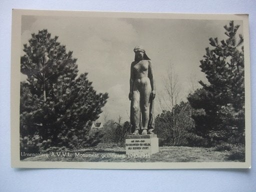 Q30 Driehuis - Urnengalerij AVVL - Monument 1940-45, Verzenden, 1940 tot 1960, Ongelopen, Noord-Holland