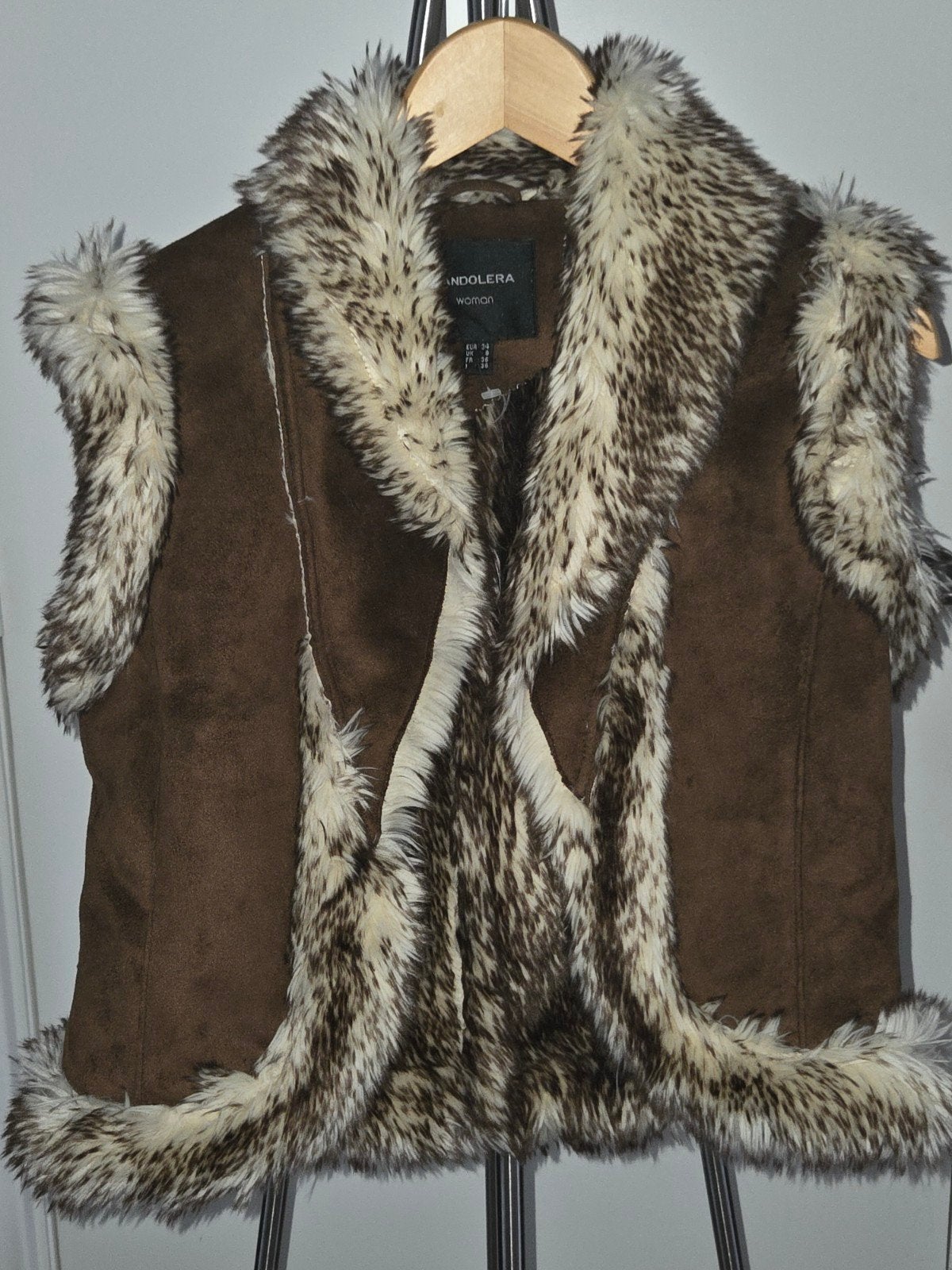 Nieuw fake fur gilet XS, Ophalen of Verzenden, Nieuw, Maat 34 (XS) of kleiner, Bruin