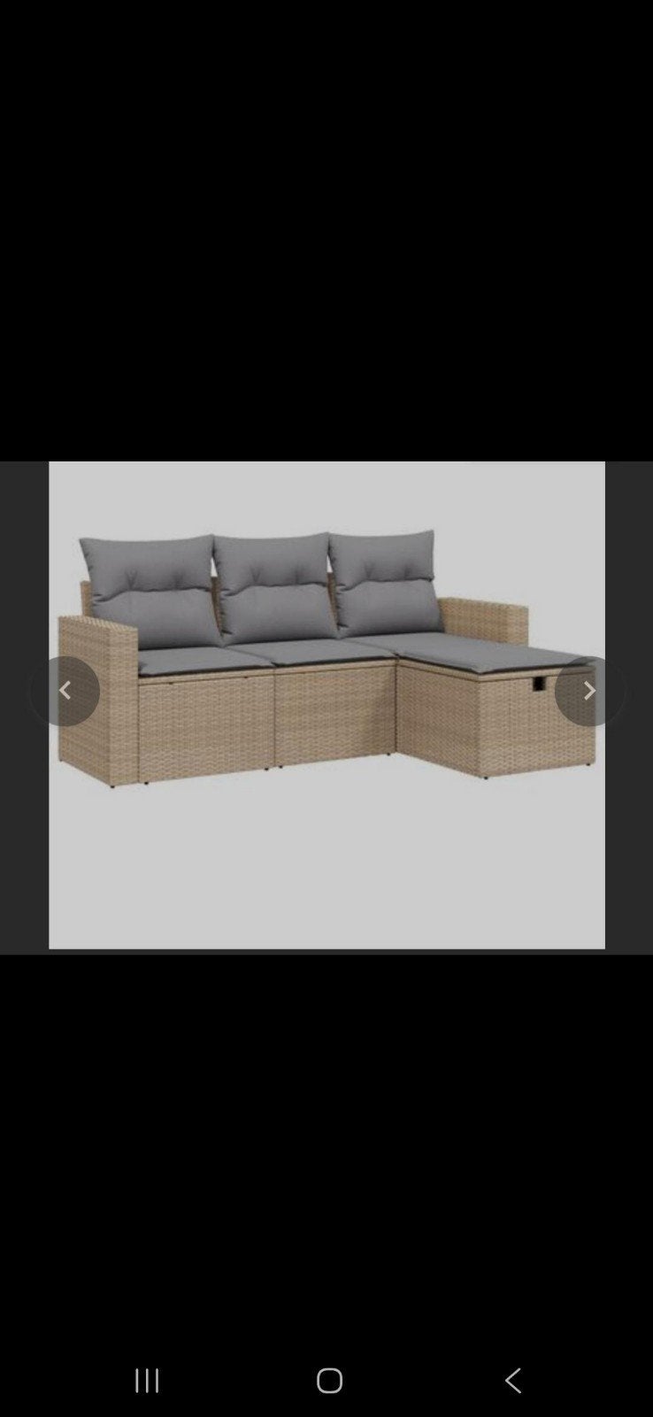 Loungeset XL - Nieuw, te groot voor balkon, Bank, 3 zitplaatsen, Ophalen of Verzenden, Zo goed als nieuw