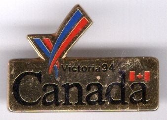 Victoria '94 CANADA koper PIN ( BLAD2_242), Verzamelen, Speldjes, Pins en Buttons, Verzenden, Zo goed als nieuw, Stad of Land