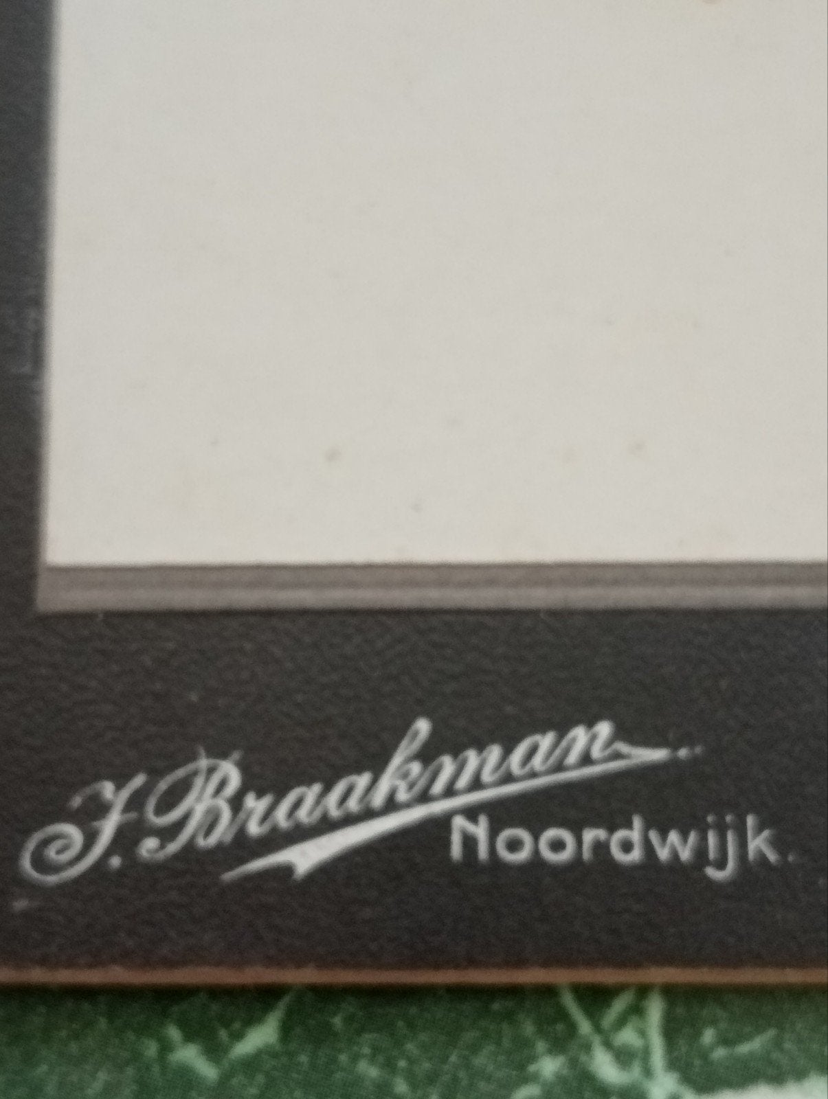 Antieke Foto: Man met Snor, Studio J. Braakman Noordwijk, Gebruikt, Foto, Ophalen of Verzenden, Voor 1940