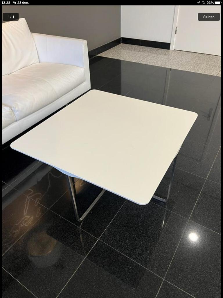 Vierkante Montis axel Flint salontafel design modern wit, Ophalen