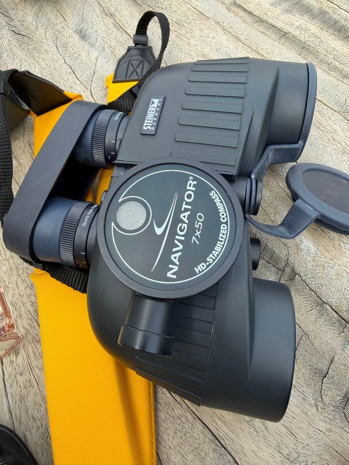 Steiner Navigator 7x50 verrekijker met kompas en tas, Ophalen, Minder dan 8x, Porro (met knik), Zo goed als nieuw