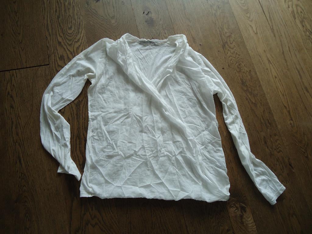 Witte Penn & Ink overslag blouse maat M, Maat 38/40 (M), Penn & Ink, Wit, Ophalen of Verzenden