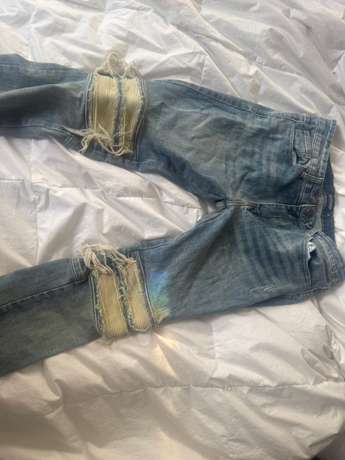Mooie rivero broek maat 32, Kleding | Heren, Spijkerbroeken en Jeans, Ophalen, Zo goed als nieuw, Blauw, W32 (confectie 46) of kleiner