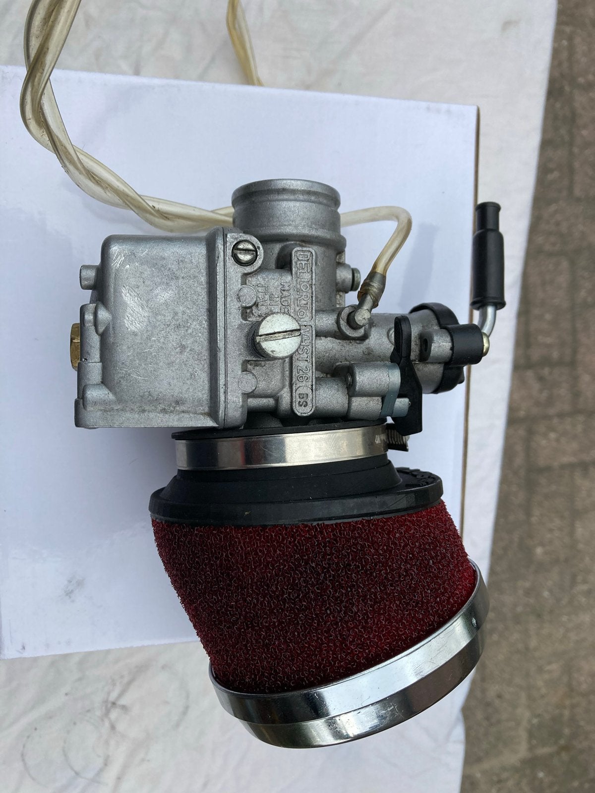 Dell'Orto Carburateur 26 mm met luchtfilter, Ophalen of Verzenden, Zo goed als nieuw, Carburateur
